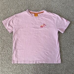 Chupa Chups Lollipop Embroidered Pink Women’s Tee Shirt size Medium